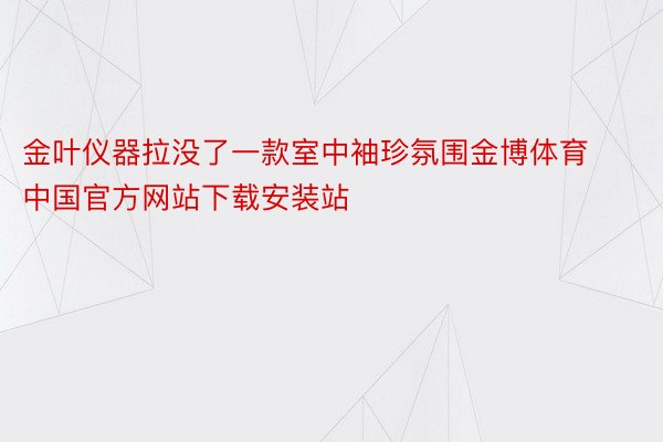 金叶仪器拉没了一款室中袖珍氛围金博体育中国官方网站下载安装站